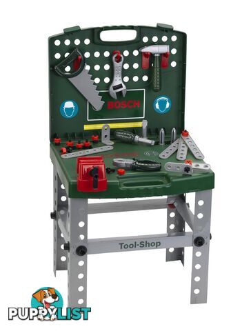 Bosch Foldable Toy Workbench And Tool Set In A Case Azatk8681 - 4009847086815