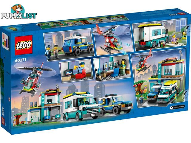 LEGO 60371 Emergency Vehicles HQ - City - 5702017416311