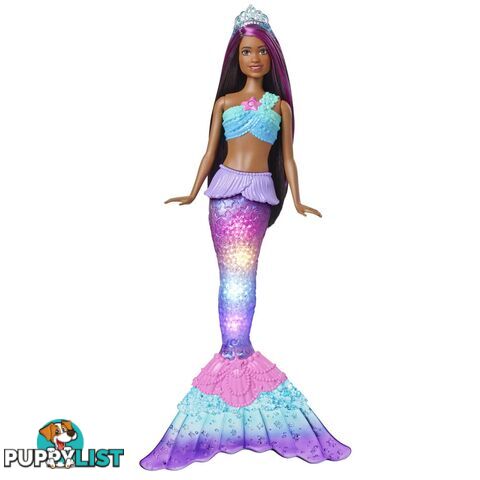 Barbie Dreamtopia Twinkle Lights Mermaidâ„¢ Doll Brown Hair - Mahdj35 - 194735024360