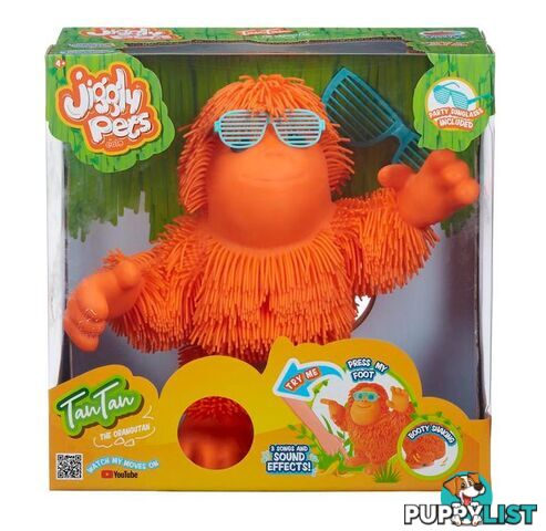 Jiggly Pets Tan Tan The Orangutan Assorted Styles - T66218 - 8411936015716