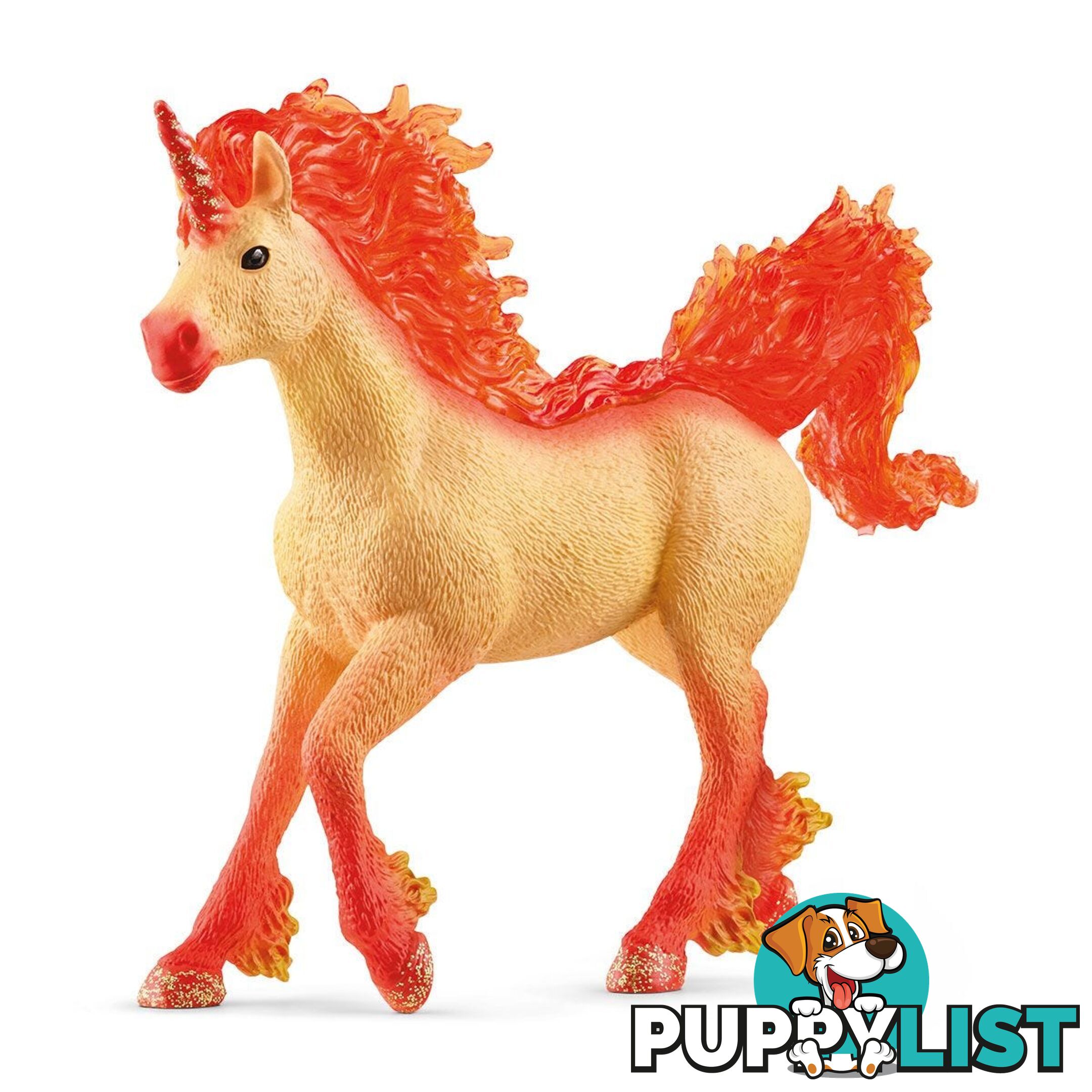 Schleich - Elementa Fire Unicorn Stallion Horse Figurine - Mdsc70756 - 4059433672373