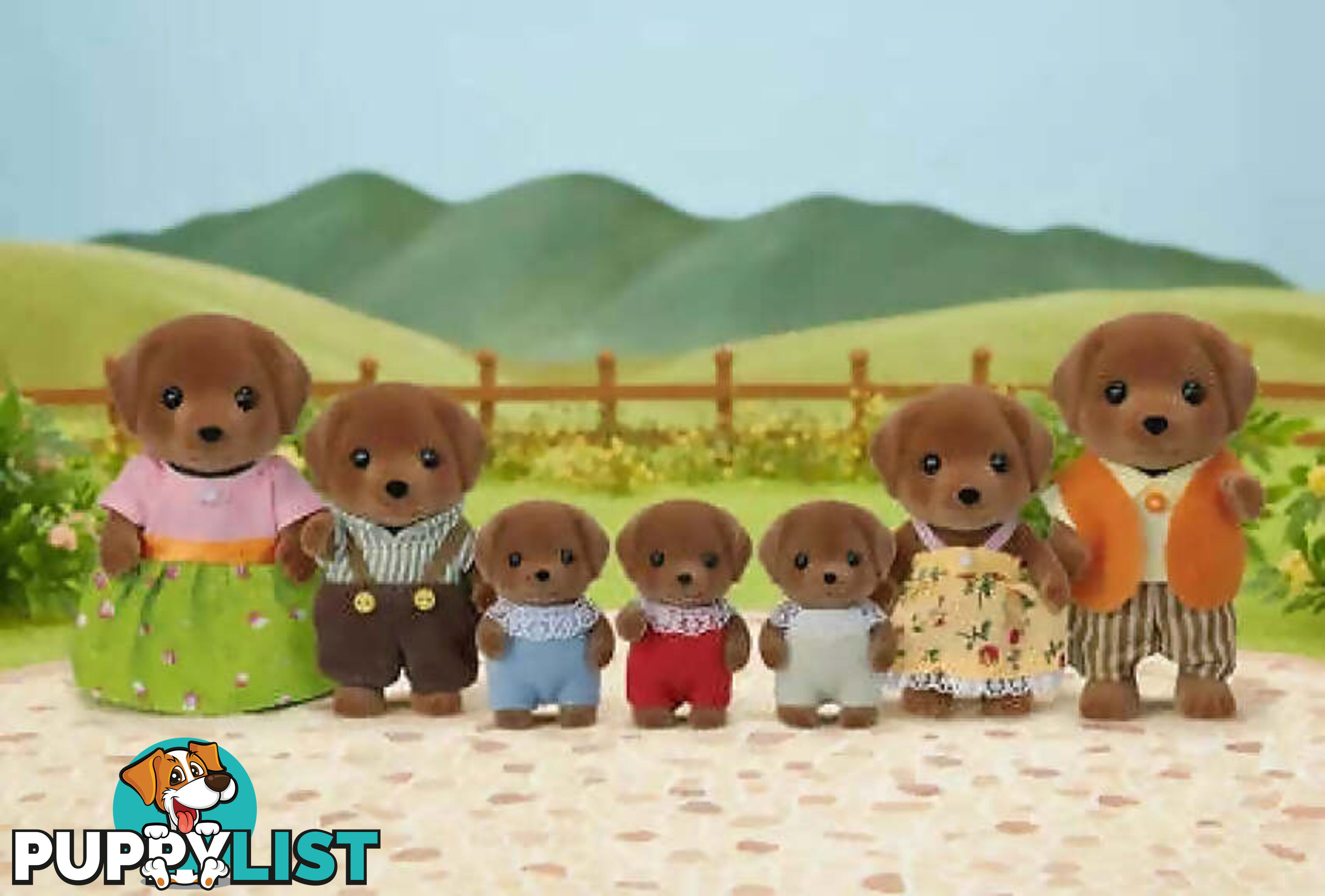 Sylvanian Families - Chocolate Labrador Family - Mdsf5730 - 5054131057308