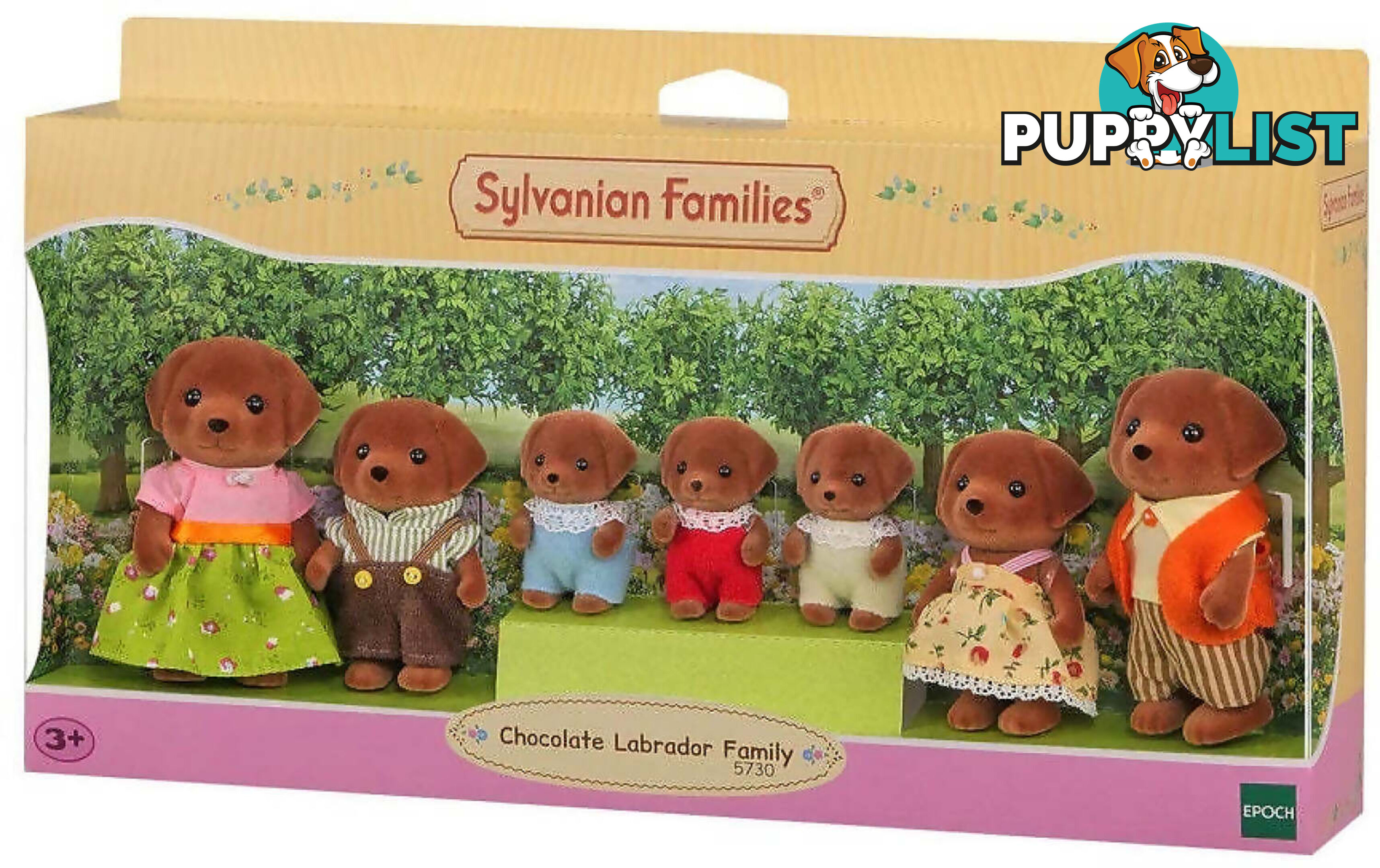 Sylvanian Families - Chocolate Labrador Family - Mdsf5730 - 5054131057308