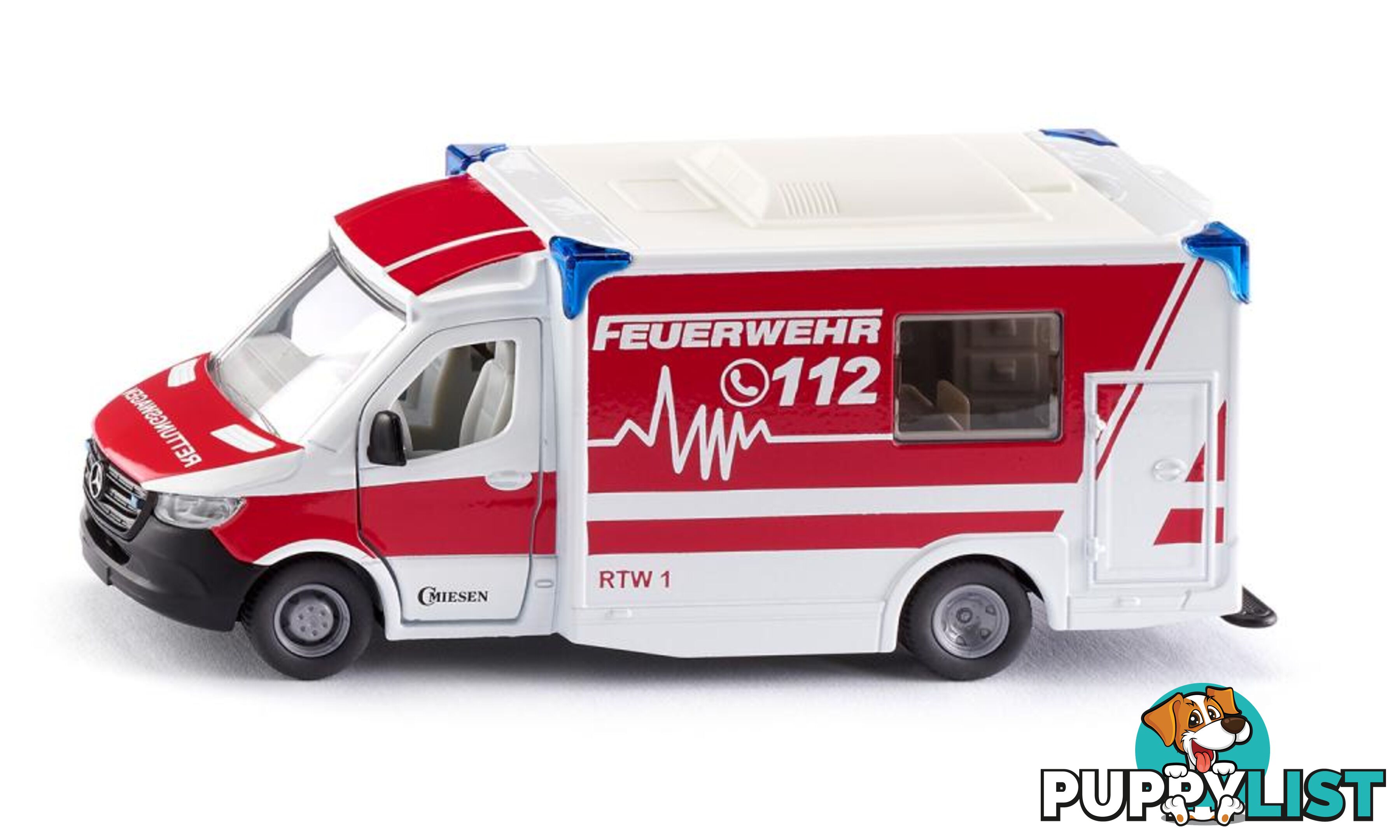 Siku - Mercedes-benz Sprinter Miesen Type C Ambulance Fire  Rescue  Si2115 - 4006874021154