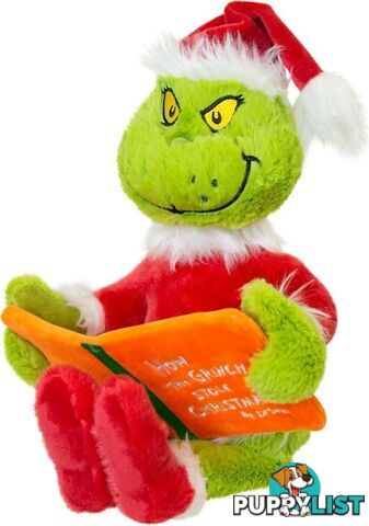 Cotton Candy - Dr. Seuss Reading Grinch 40cm Plush Ccaudr09 - 9353468018164