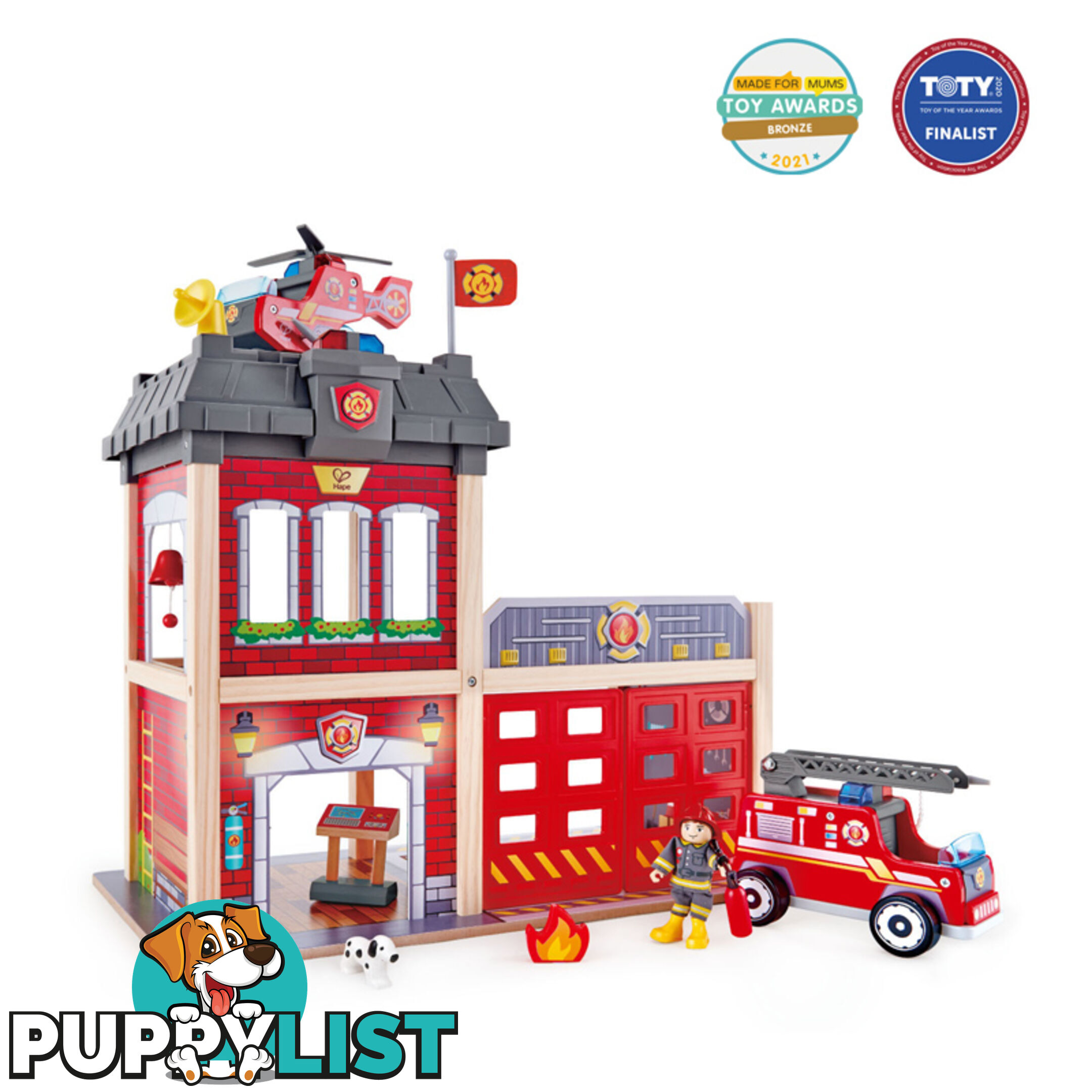 Hape -  City Fire Station - E3023 - 6943478021600