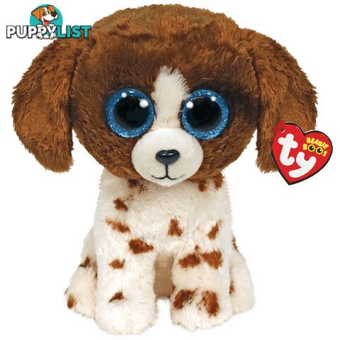 Ty Beanie Boos - Muddles - Brown And White Dog 15cm Small 36249 - 008421362493