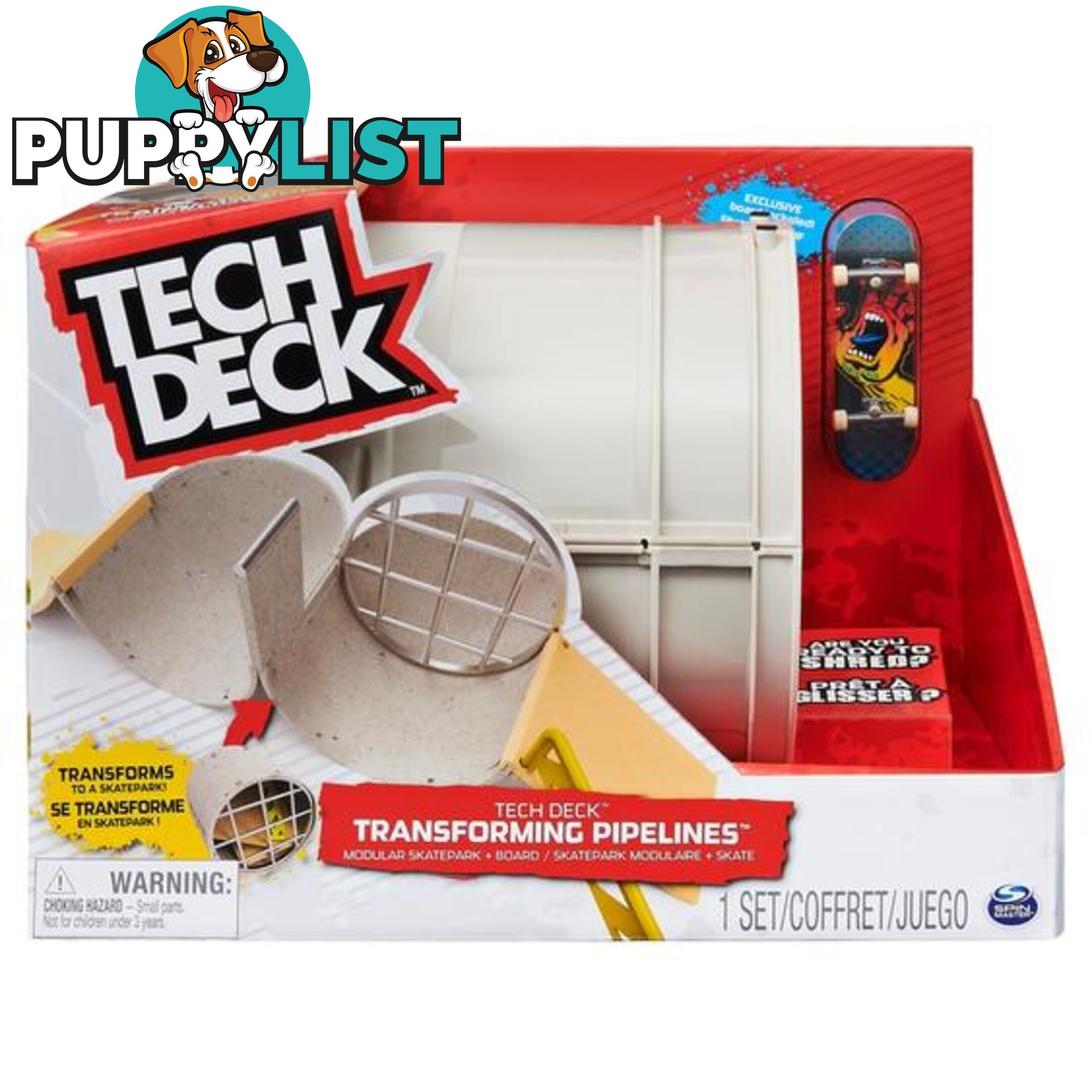 Tech Deck - Transforming Pipelines Modular Skatepark Playset Si6058273 - 778988309896