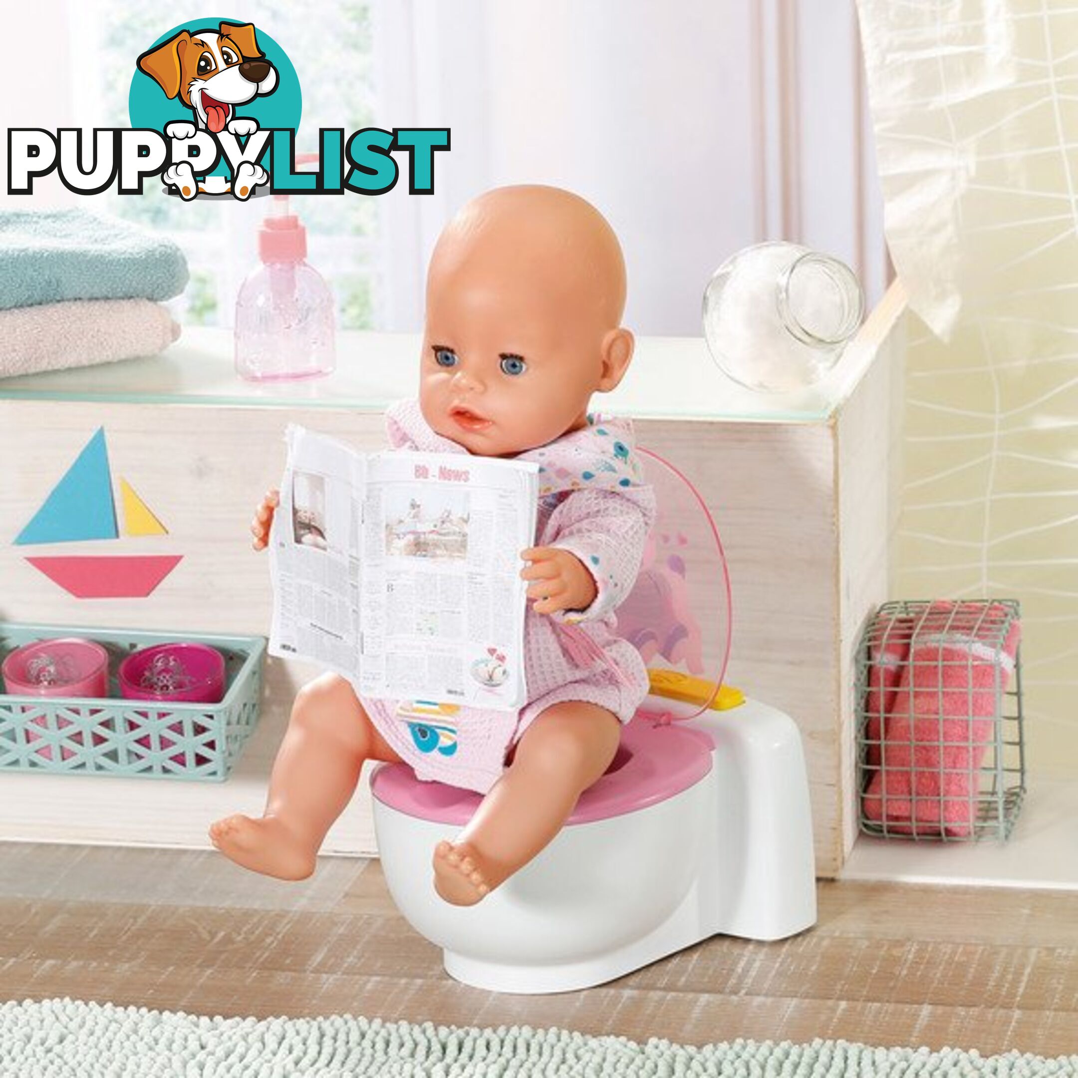 Baby Born - Bath Poo Poo Toilet - Bj828373 - 4001167828373