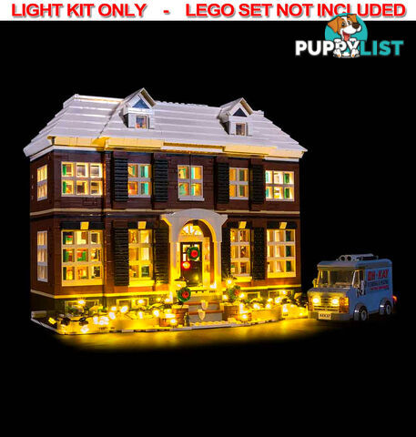 LIGHT KIT for LEGO Home Alone 21330  - Light My Bricks - 744109767678