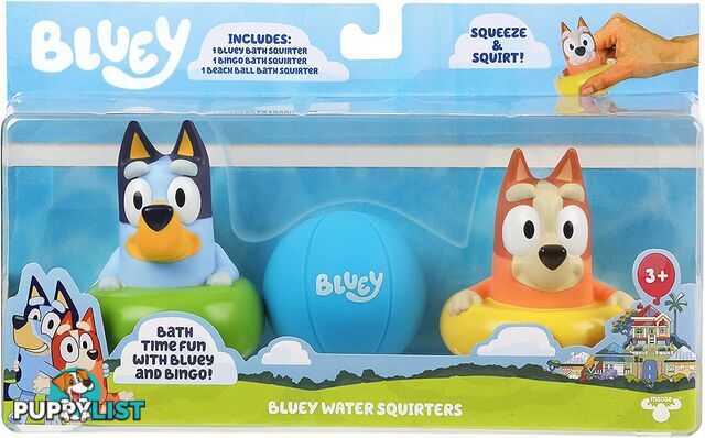 Bluey - Bath Water Squirters 3 Pack S4 Multicolour Mj13063 - 630996130636