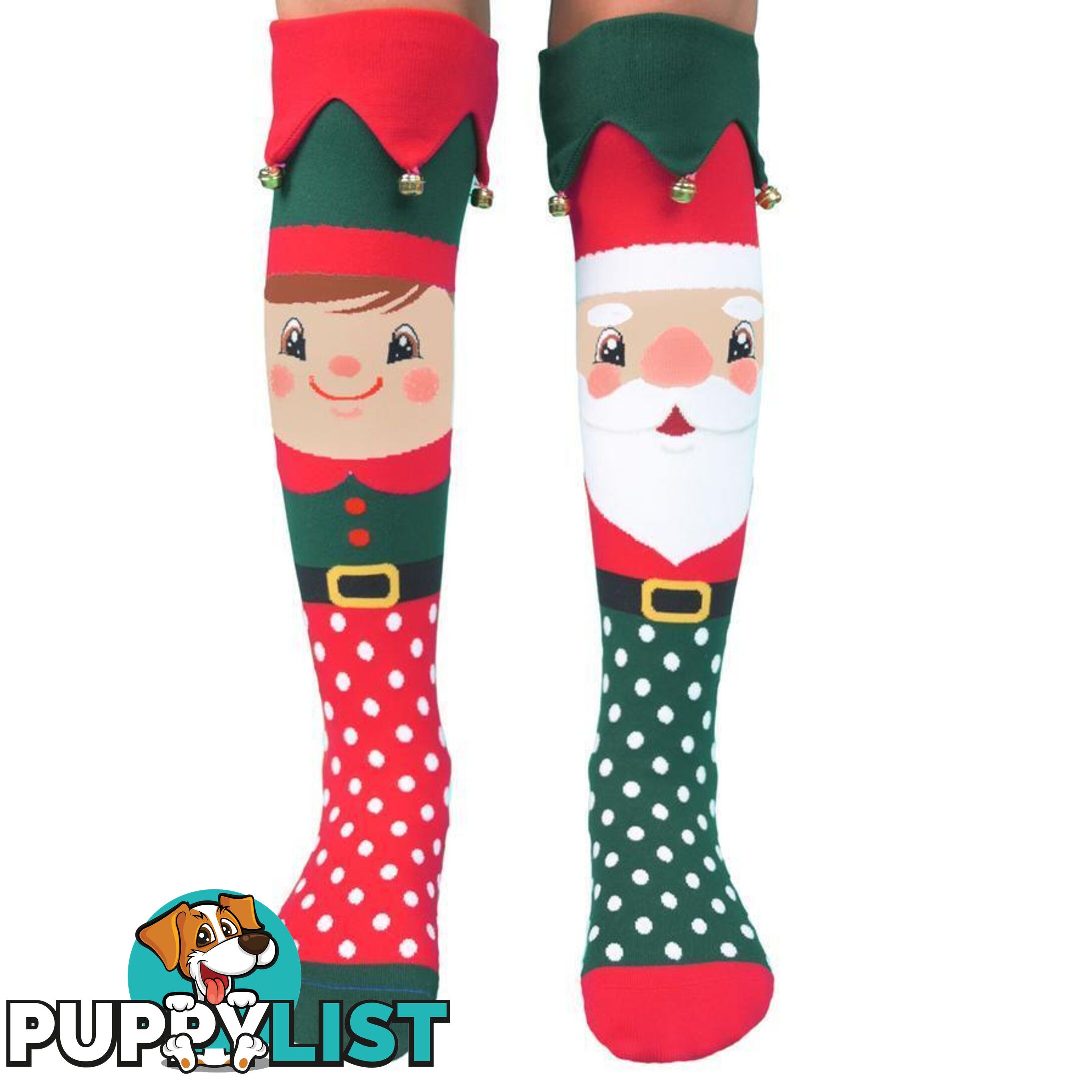 Madmia - Christmas Jingle Bells Socks Kids & Adults Age 6y+ - Mumm182 - 9355645001907