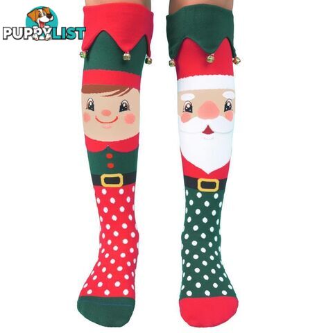 Madmia - Christmas Jingle Bells Socks Kids & Adults Age 6y+ - Mumm182 - 9355645001907