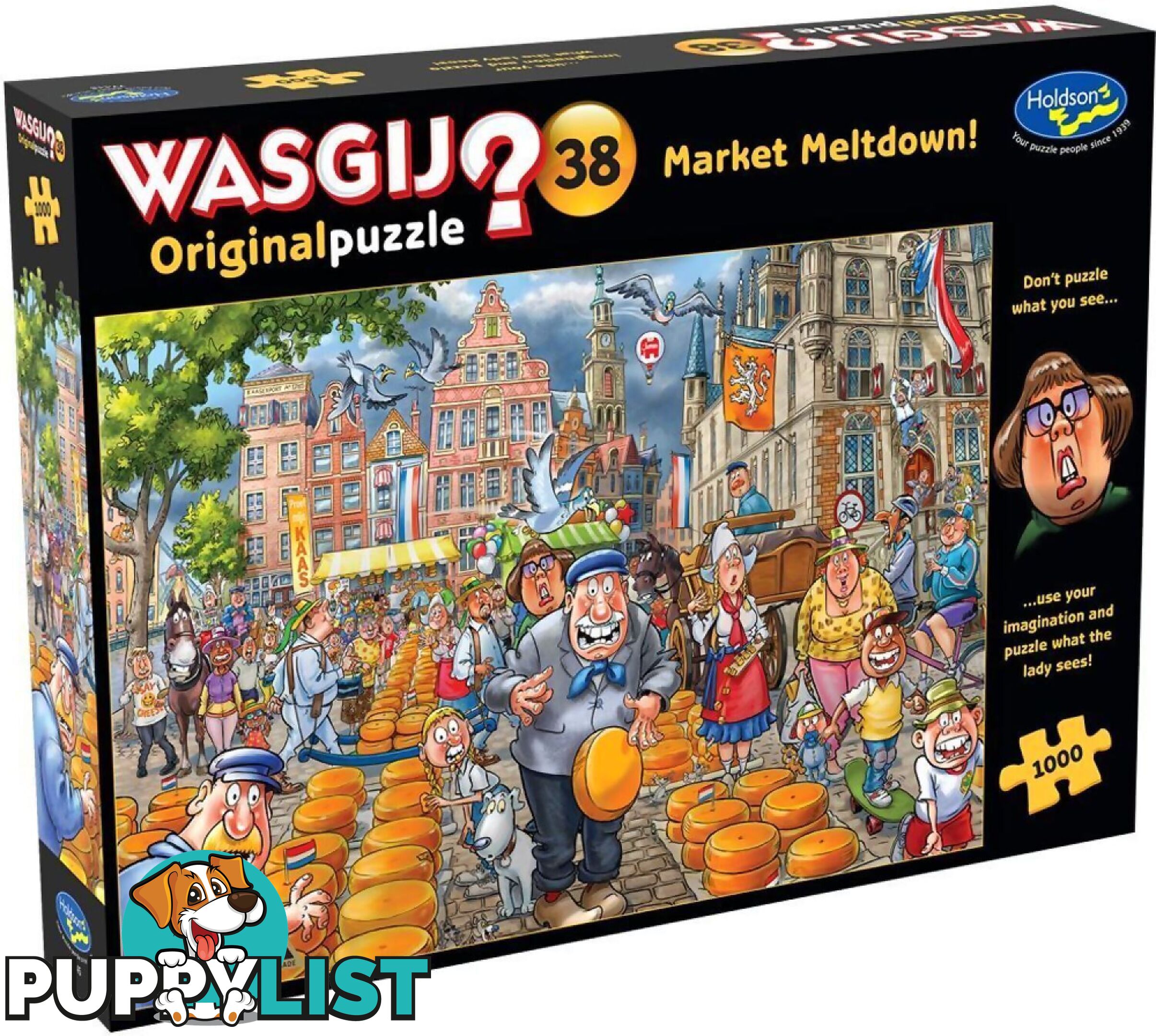 Wasgij - Original 38 - Market Meltdown Holdson Jigsaw Puzzle 1000 Piece - Jdhol774456 - 9414131774456