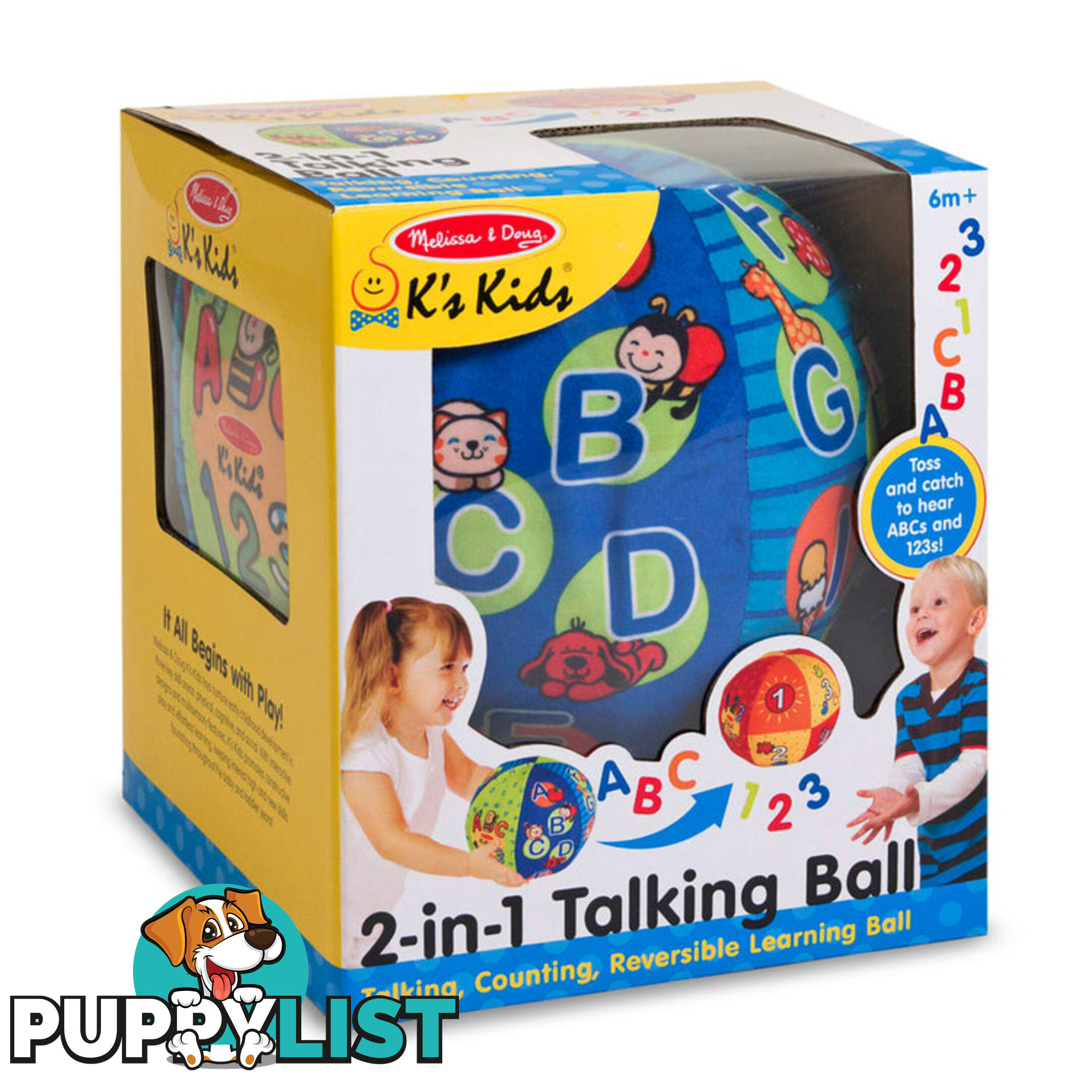 Melissa & Doug - 2-in-1 Talking Ball Learning Toy - Mdmnd9181 - 000772091817