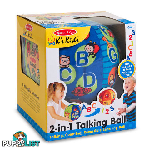 Melissa & Doug - 2-in-1 Talking Ball Learning Toy - Mdmnd9181 - 000772091817