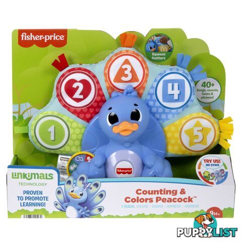 Fisher-Price Linkimals Counting & Colors Peacock - Mahnn78 - 194735146369