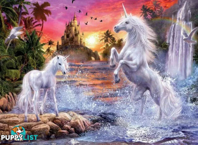 Ravensburger - Unicorns At The River Starline Jigsaw Puzzle 500pc - Mdrb14873 - 4005556148738