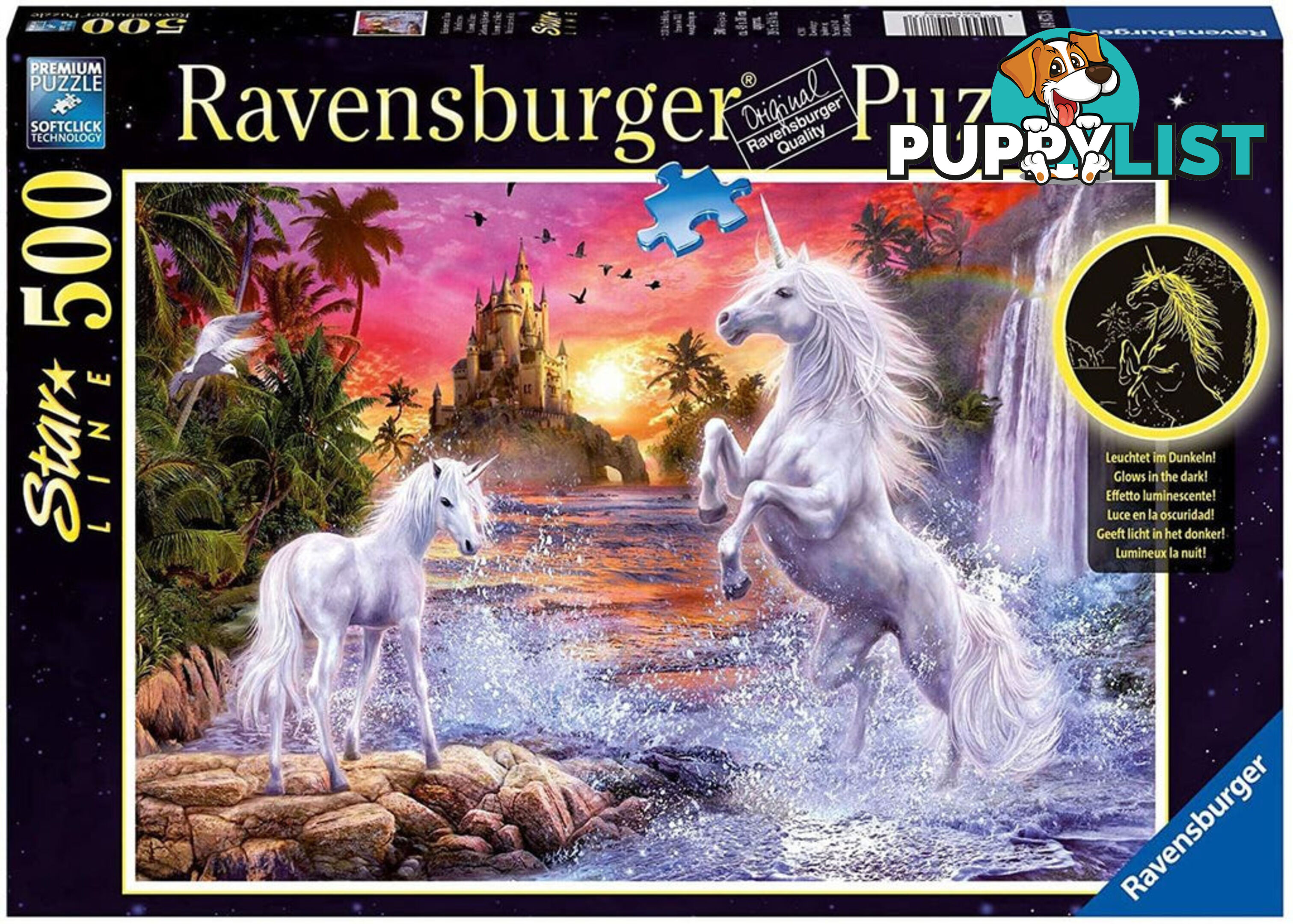 Ravensburger - Unicorns At The River Starline Jigsaw Puzzle 500pc - Mdrb14873 - 4005556148738