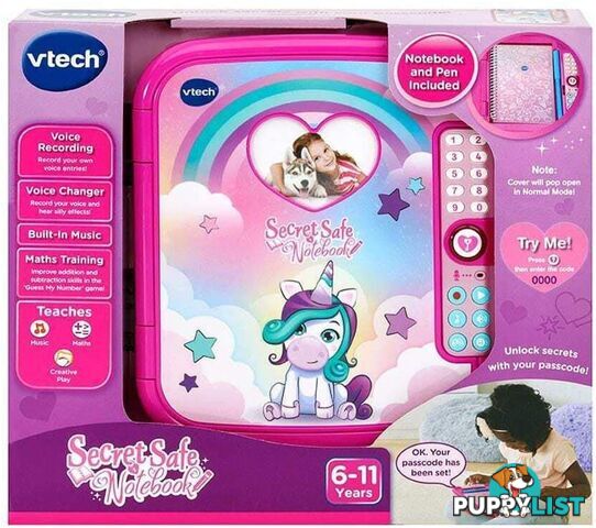 Leapfrog - Secret Safe Notebook - Electronic Educational Diary Pink - Vtech Tn80193003 - 3417761930038