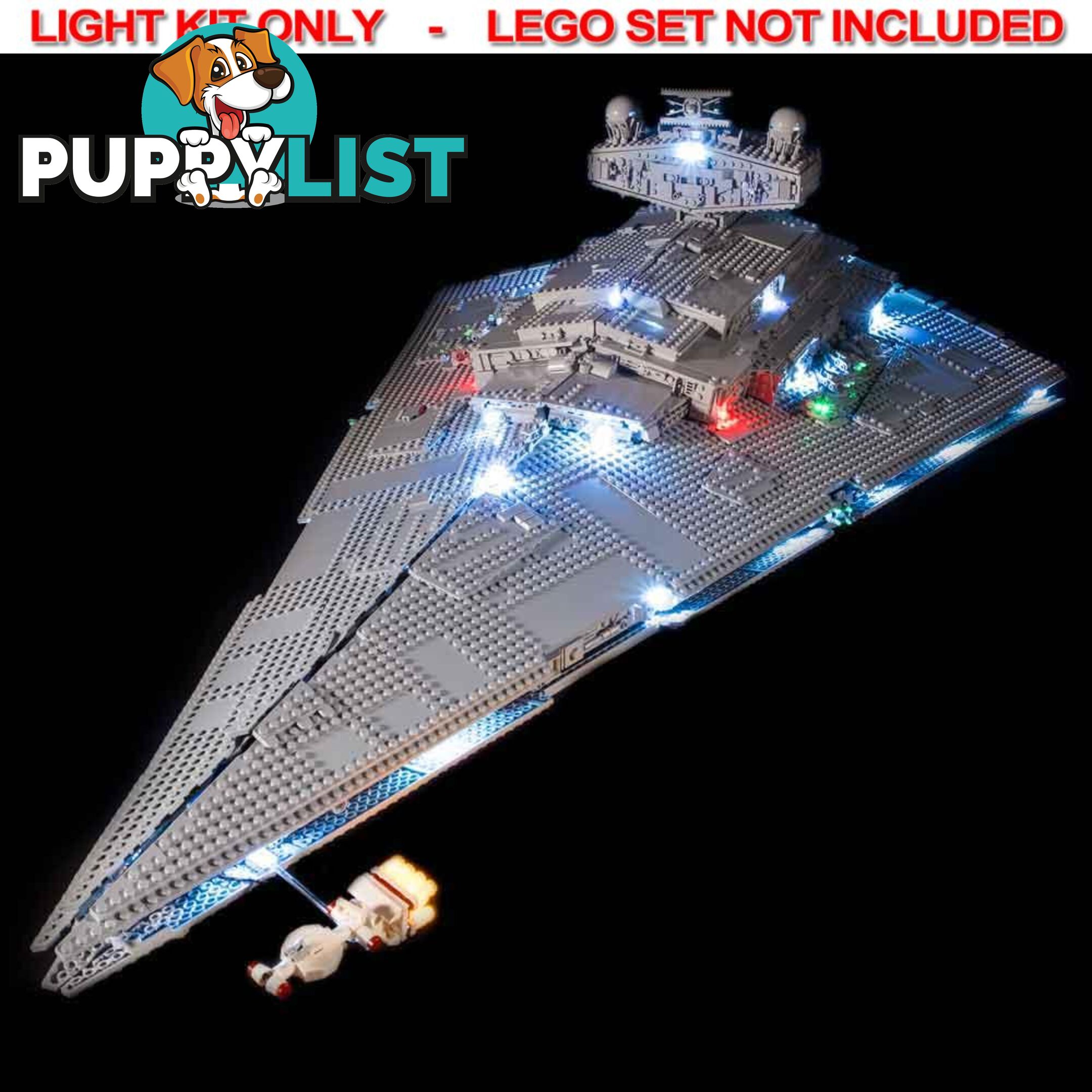 LIGHT KIT for LEGO Star Wars UCS Imperial Star Destroyer 75252 - Light My Bricks - 793591189727