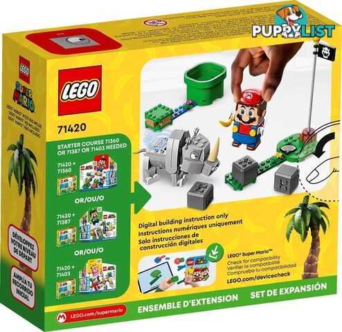 LEGO 71420 Rambi the Rhino Expansion Set - Super Mario - 5702017415727