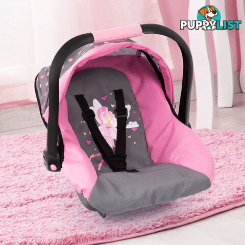 Bayer Deluxe Doll Car Seat With Hood Light Grey/pink With Fairy - Zi21167966 - 4003336679663