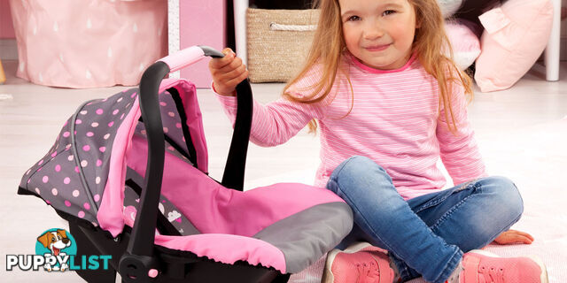 Bayer Deluxe Doll Car Seat With Hood Light Grey/pink With Fairy - Zi21167966 - 4003336679663