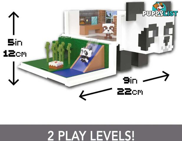 Minecraft - Panda Playhouse Playset Mob Head Minis - Art67043 - 194735114627