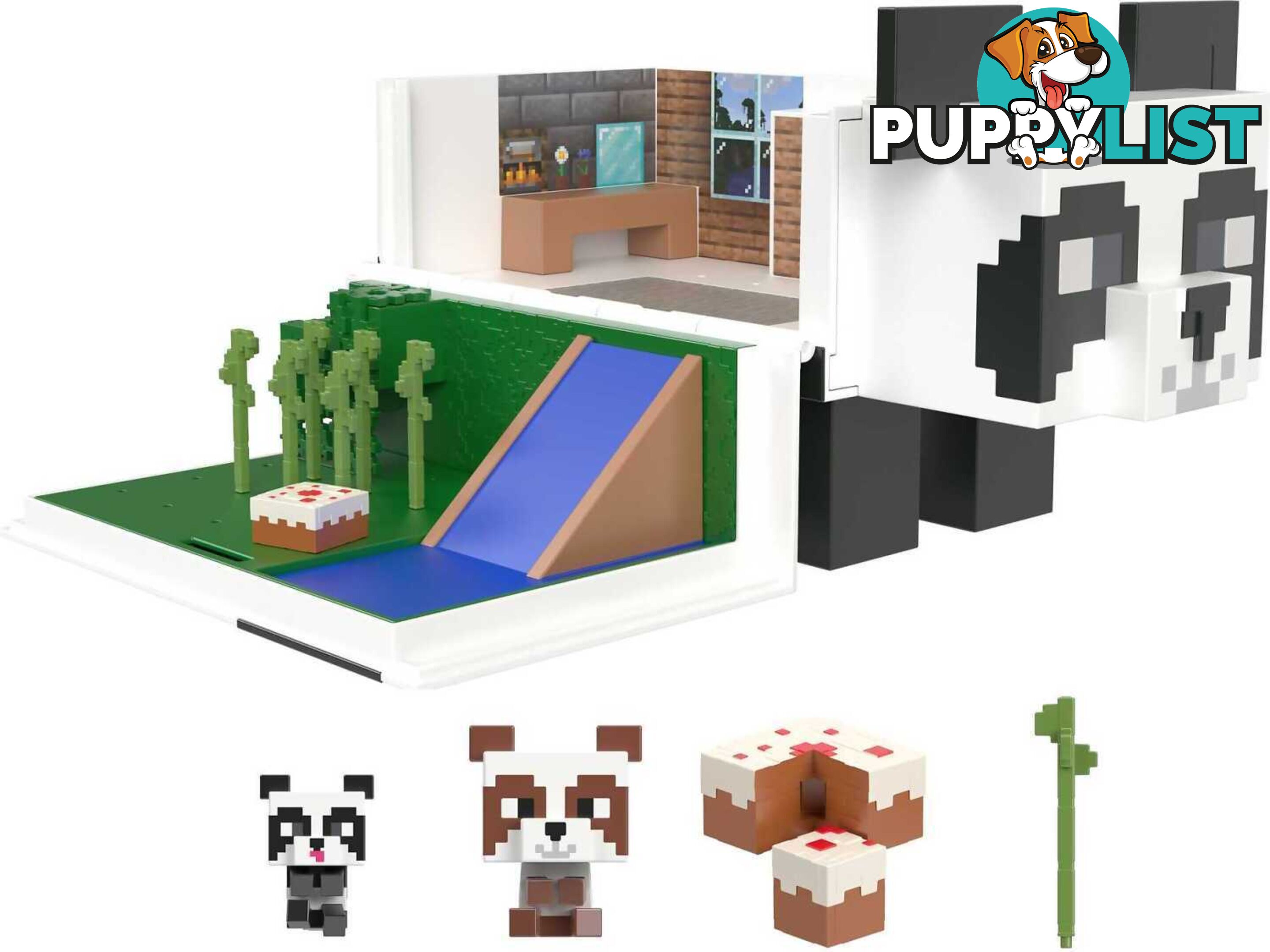 Minecraft - Panda Playhouse Playset Mob Head Minis - Art67043 - 194735114627