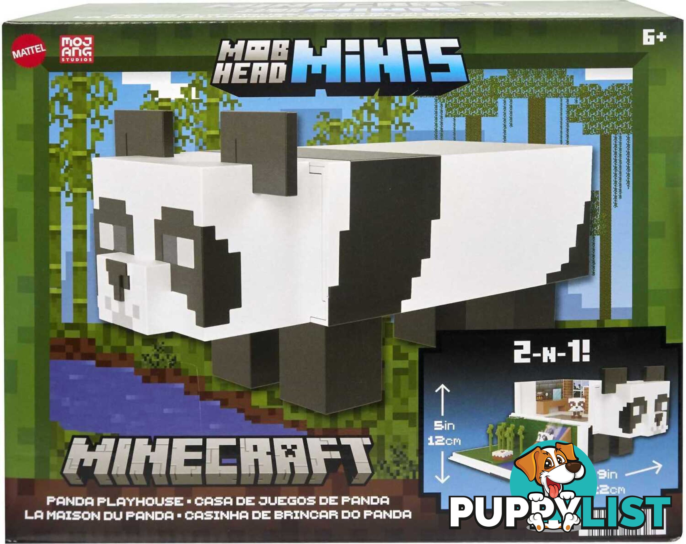 Minecraft - Panda Playhouse Playset Mob Head Minis - Art67043 - 194735114627