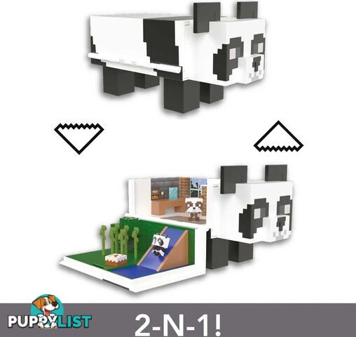 Minecraft - Panda Playhouse Playset Mob Head Minis - Art67043 - 194735114627