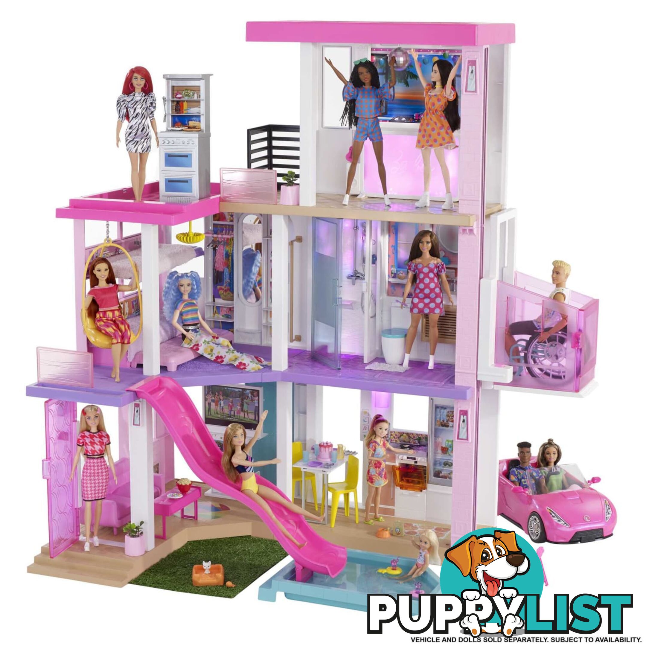 Barbie Dreamhouse Playset  Mattel Grg93 - 887961904123