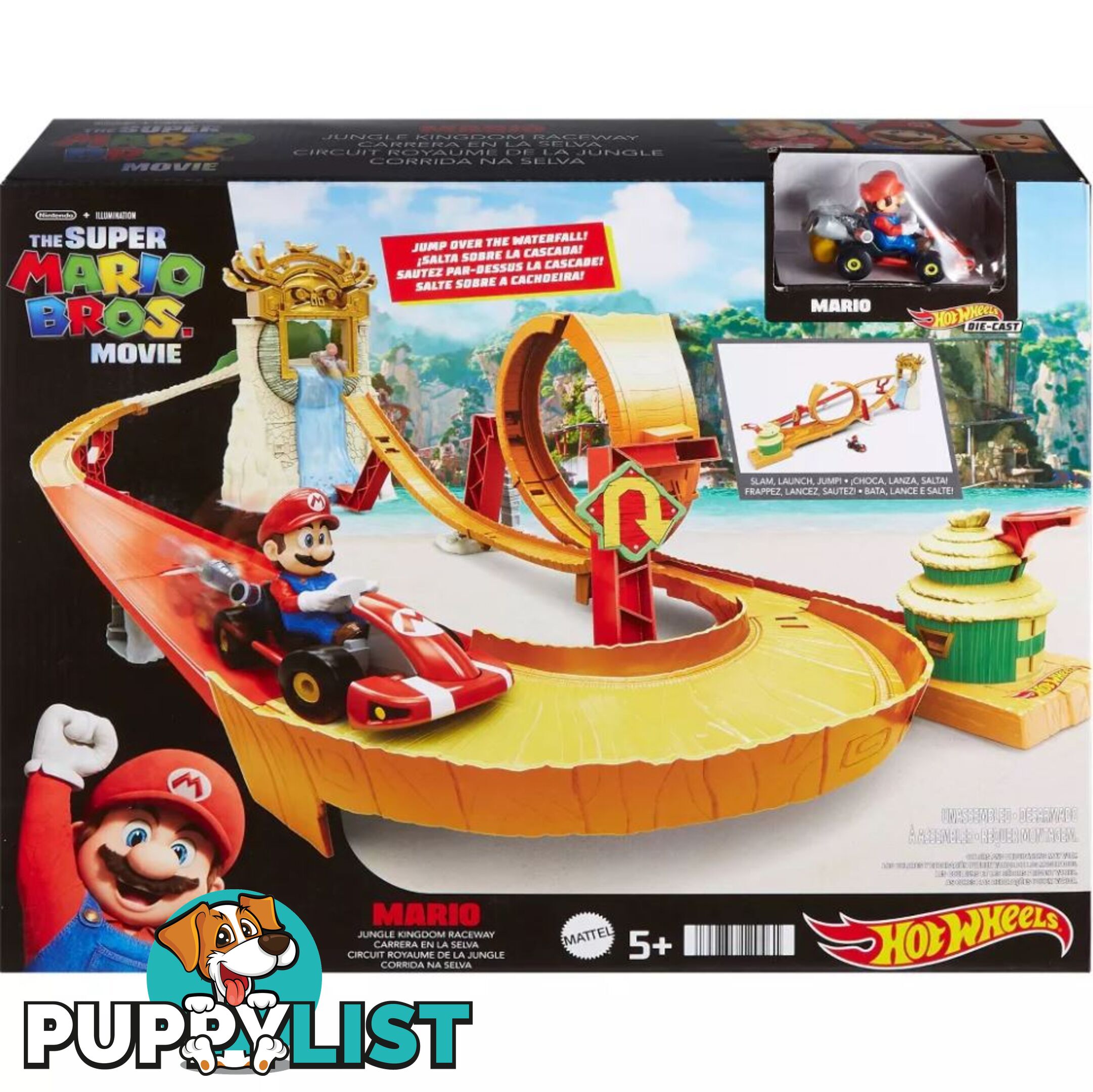 Hot Wheels® - Mario Kart Kong Island Track Set - Mahmk49 - 194735129461