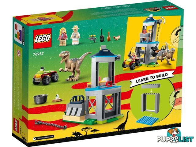 LEGO 76957 Velociraptor Escape - Jurassic World 4+ - 5702017421926