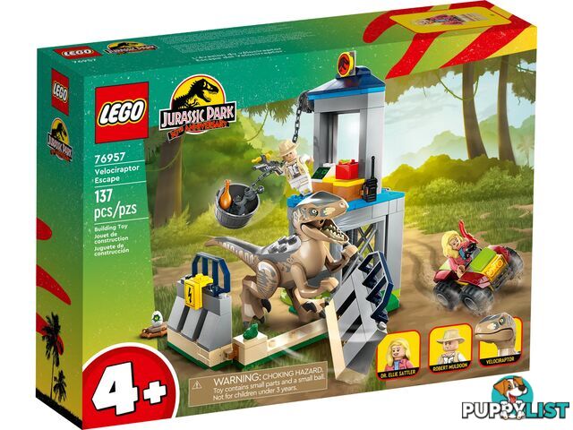 LEGO 76957 Velociraptor Escape - Jurassic World 4+ - 5702017421926