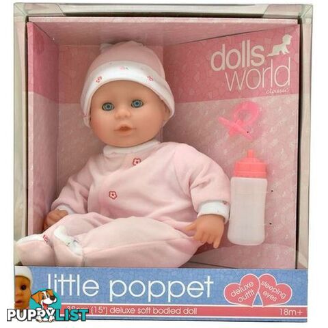 DollsWorld - Little Poppet 38cm Pink Art64390 - 5018621603062