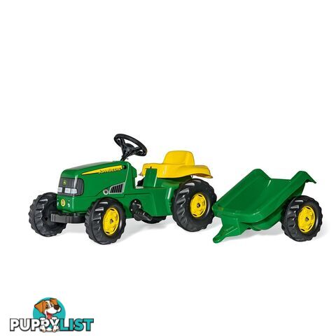 John Deere - Tomy Classic Ride On Tractor With Trailer - ROLLY KID - Lcrt012190 - 4006485012190