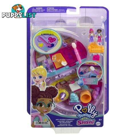 Polly Pocket - Art Studio Compact Starring Shaniâ„¢ Mattel - Mahgt15 - 194735057016