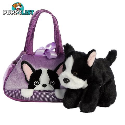 Cotton Candy -  Fancy Pals French Bulldog In Purple Bag - Ccfp315 - 9353468012889