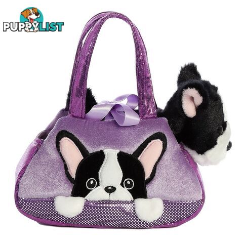 Cotton Candy -  Fancy Pals French Bulldog In Purple Bag - Ccfp315 - 9353468012889