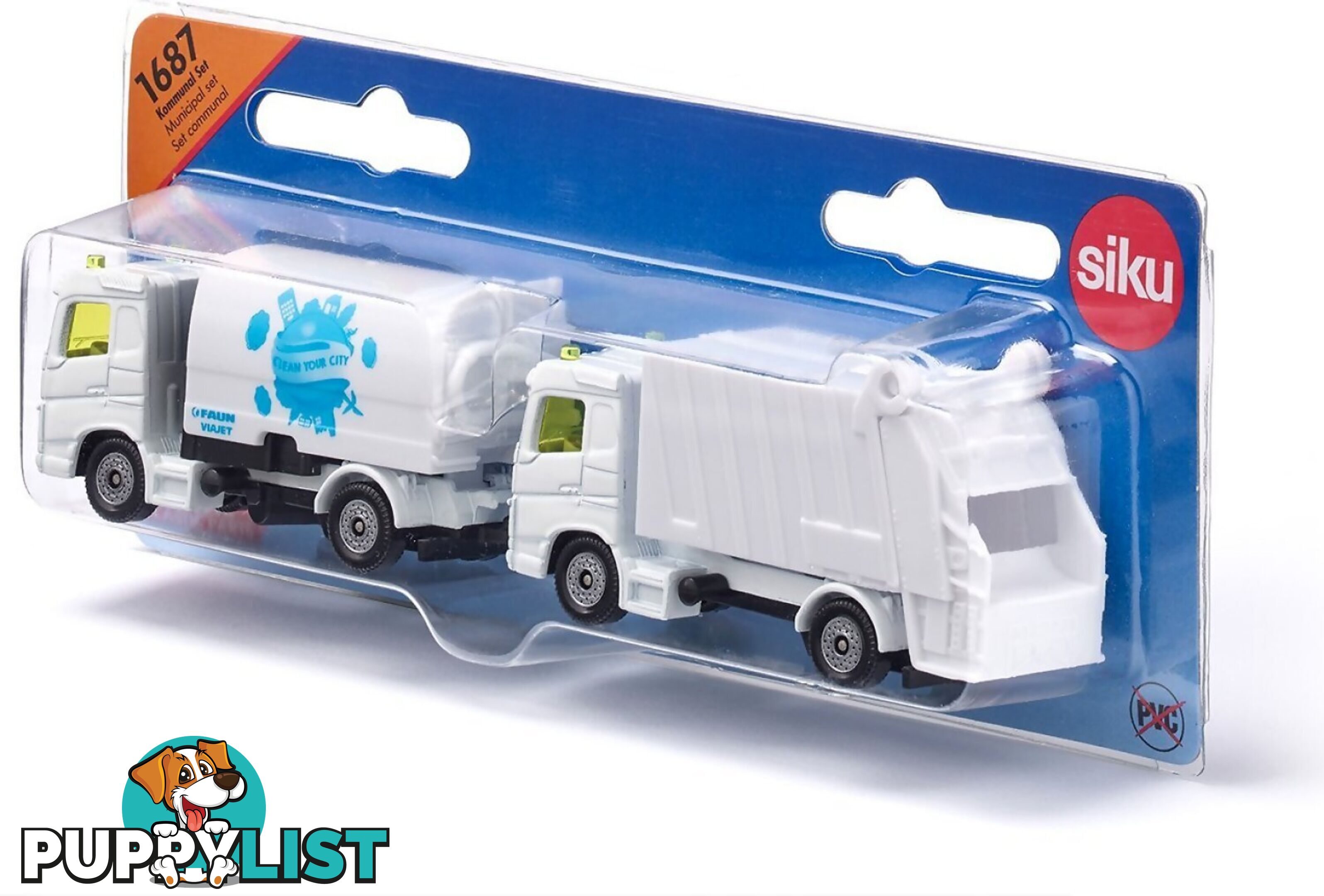 Siku - Municipal Set Road Sweeper & Garbage Truck - Mdsi1687 - 4006874016877