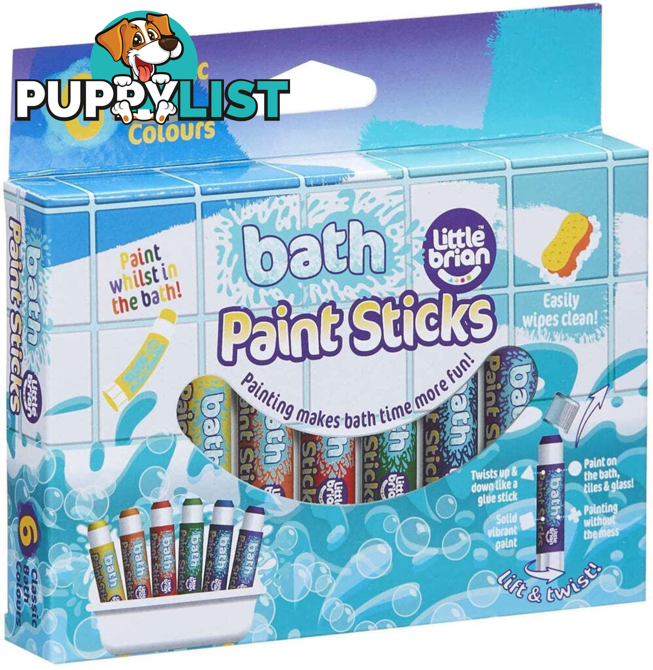 Little Brian - Paint Sticks 6 Pack - Mdltb801 - 5051170620913