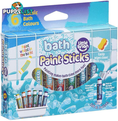 Little Brian - Paint Sticks 6 Pack - Mdltb801 - 5051170620913