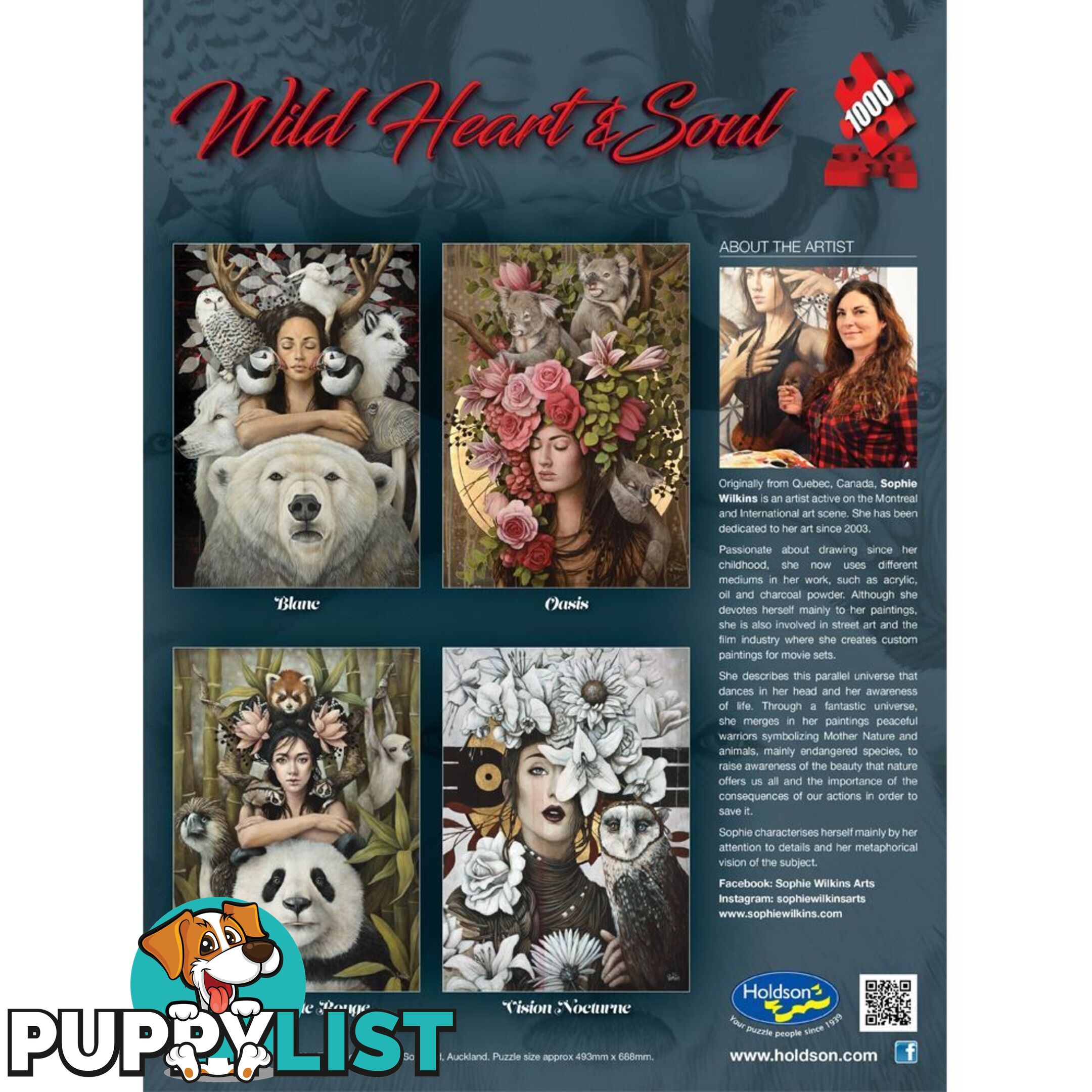 Holdson - Sur La Liste Rouge - Wild Heart & Soul Jigsaw Puzzle 1000 Pieces - Jdhol774685 - 9414131774685