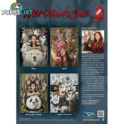 Holdson - Sur La Liste Rouge - Wild Heart & Soul Jigsaw Puzzle 1000 Pieces - Jdhol774685 - 9414131774685