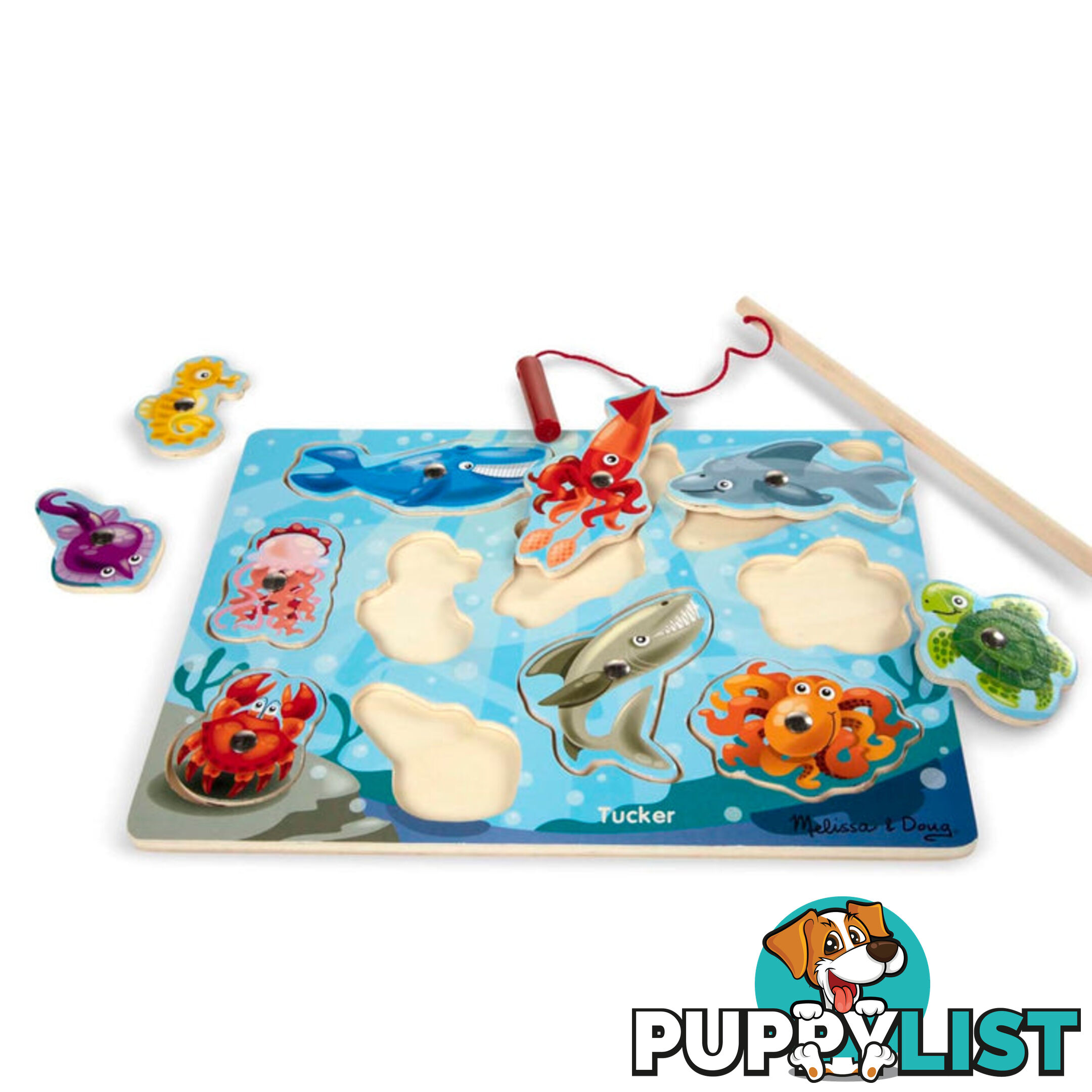 Melissa & Doug - Fishing Magnetic Puzzle Game - Mdmnd3778 - 000772037785