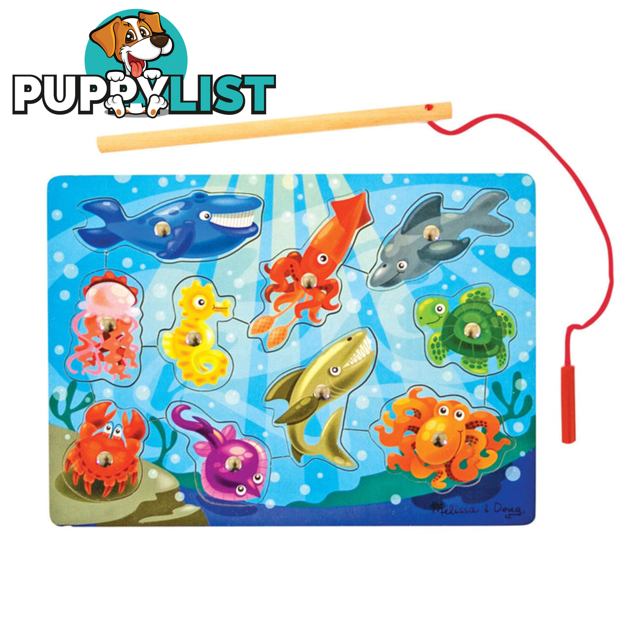 Melissa & Doug - Fishing Magnetic Puzzle Game - Mdmnd3778 - 000772037785