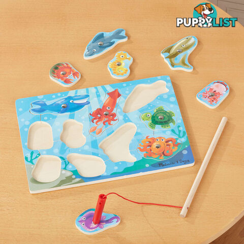 Melissa & Doug - Fishing Magnetic Puzzle Game - Mdmnd3778 - 000772037785