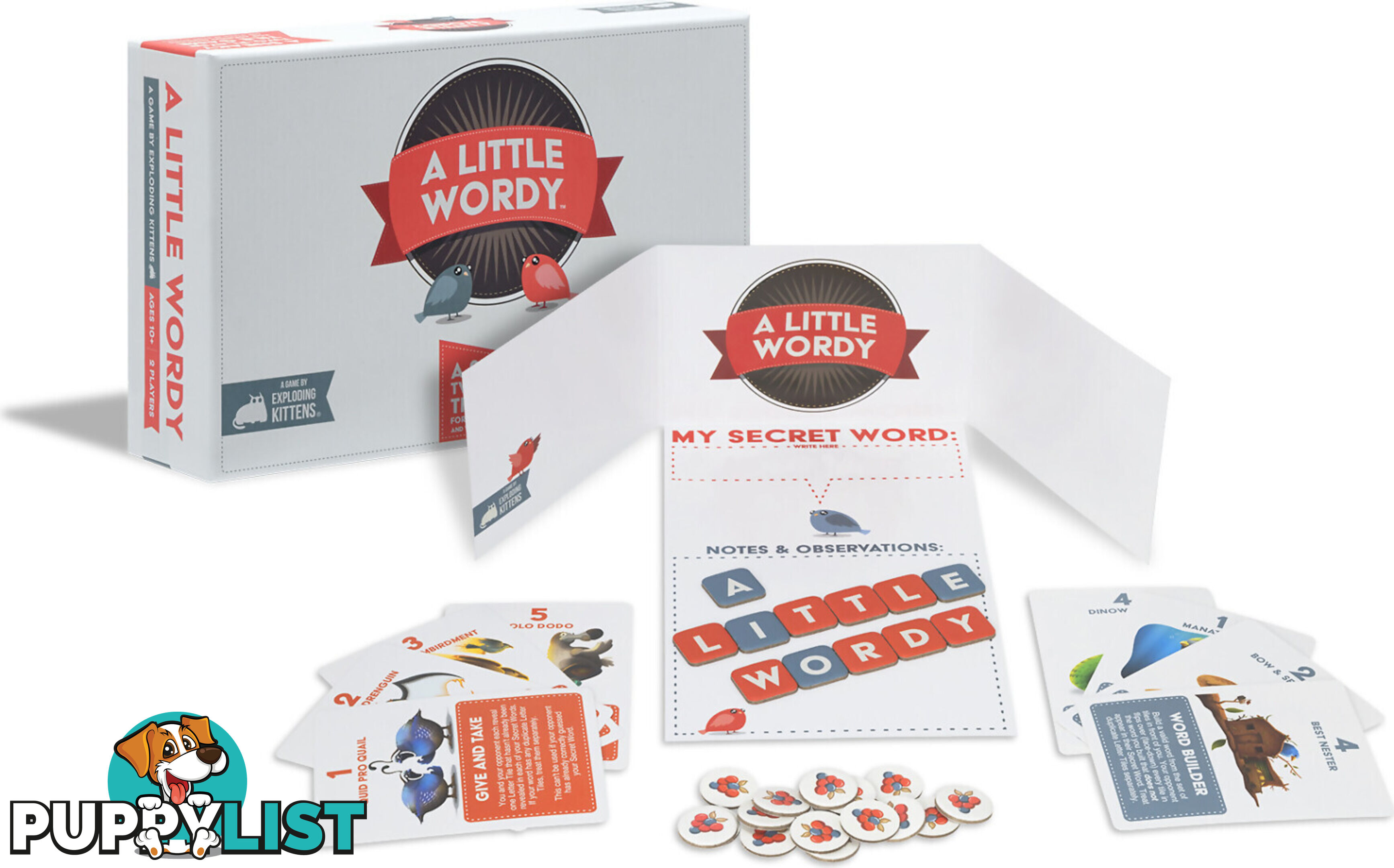 Exploding Kittens A Little Wordy Tile Game - Vr85213100642 - 852131006426